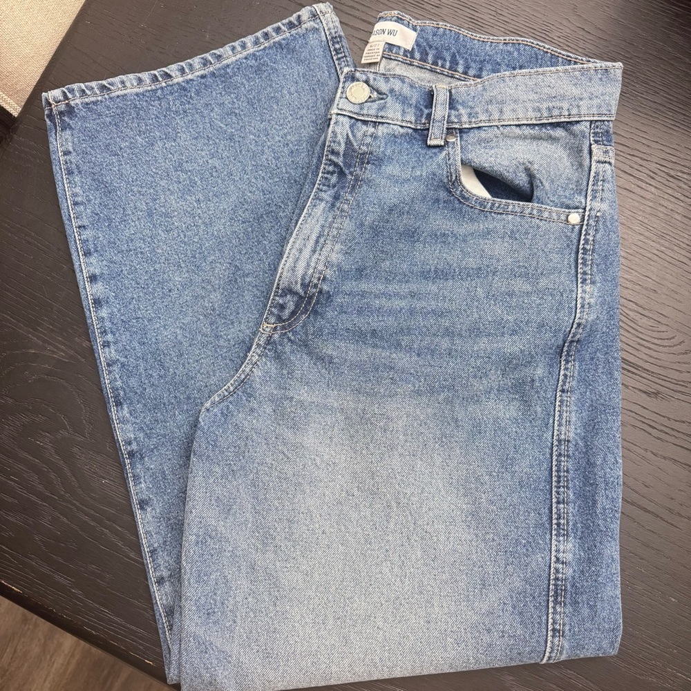 Jason Wu Jaime Barrel Jeans Size 6 | Super High Rise Relaxed Ankle Denim NWT